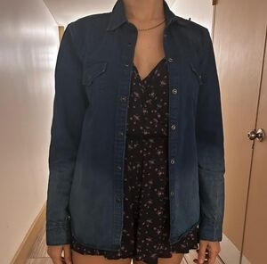 Dark denim jean shirt by gap 1969